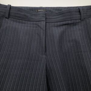 Worthington Woman Modern Fit Dress Pants 18W Dark Gray Stretch Pin Stripe Career